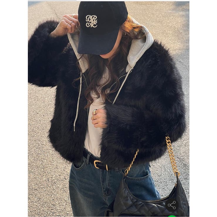 ブラック | ショートフード付きジャケット | Ulysses