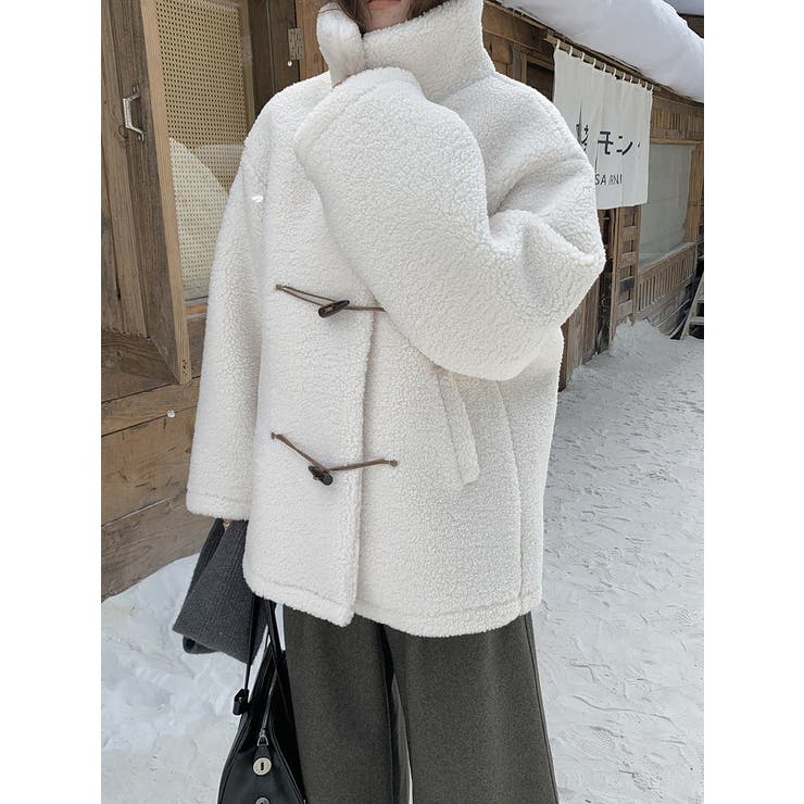 オフホワイト | 襟付きボアジャケット | Ulysses