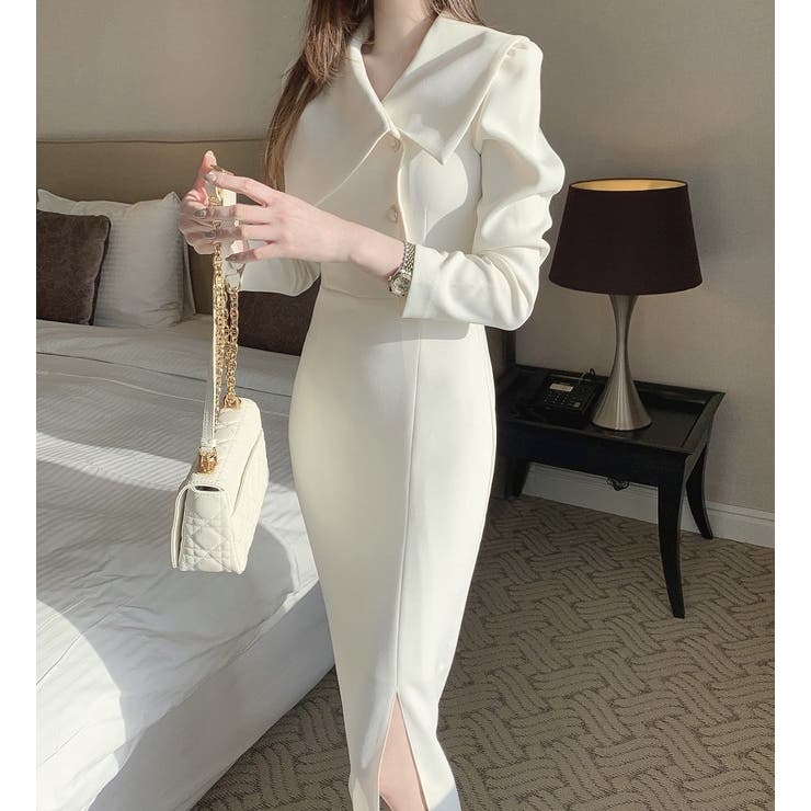 襟付きスリットワンピース | Ulysses | 詳細画像2 