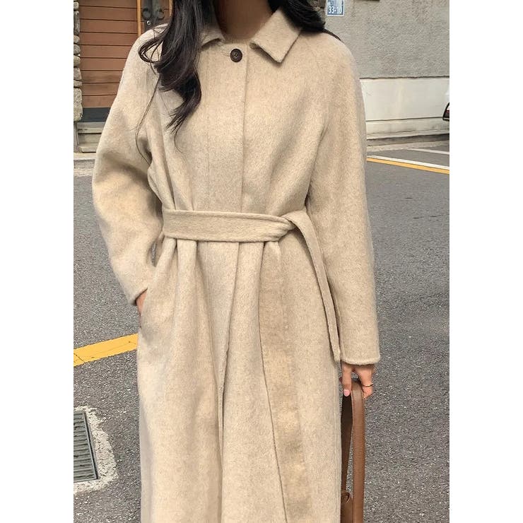 ベージュ | ロングリボンメルトンジャケット | Ulysses