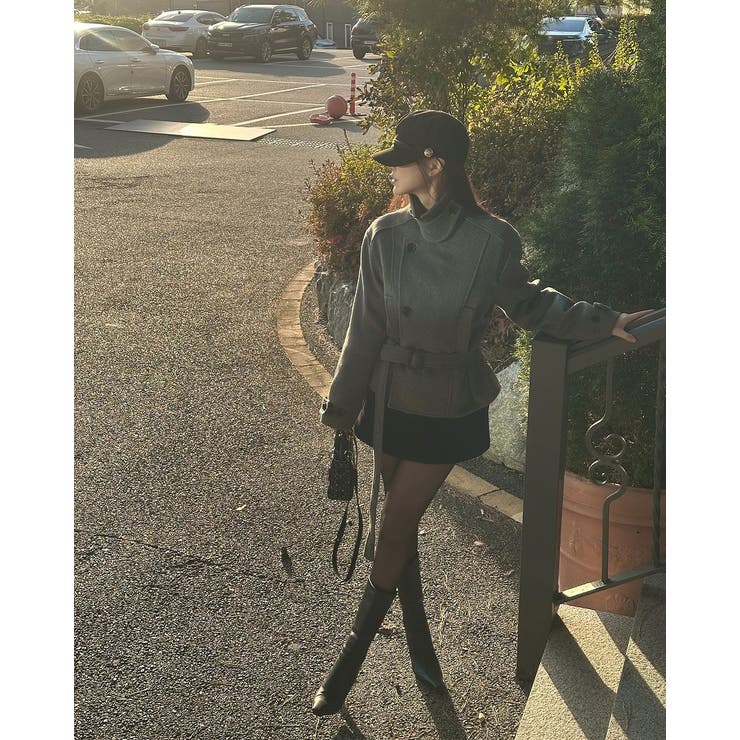 リボンスタンドカラーメルトンジャケット | Ulysses | 詳細画像3 