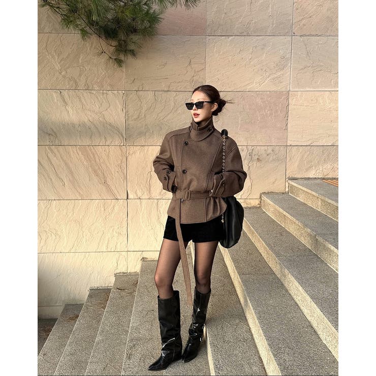 リボンスタンドカラーメルトンジャケット | Ulysses | 詳細画像5 