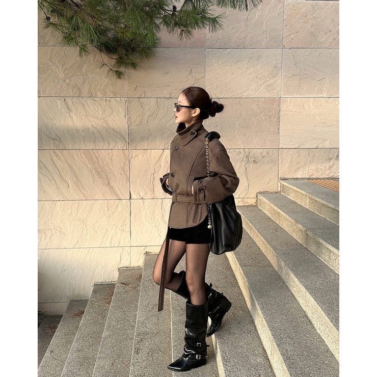 リボンスタンドカラーメルトンジャケット | Ulysses | 詳細画像6 