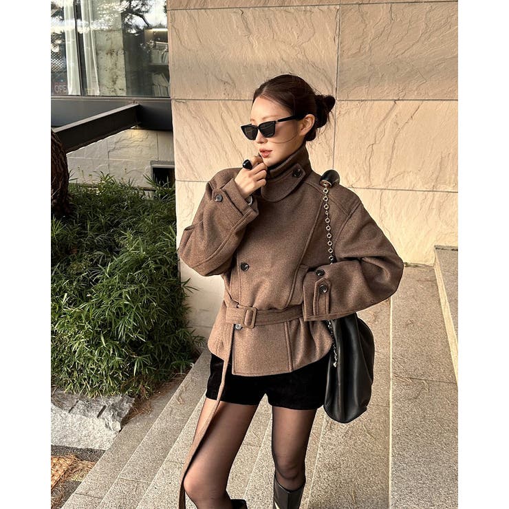 リボンスタンドカラーメルトンジャケット | Ulysses | 詳細画像7 