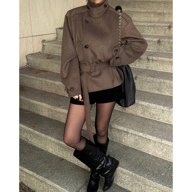 リボンスタンドカラーメルトンジャケット | Ulysses | 詳細画像8 