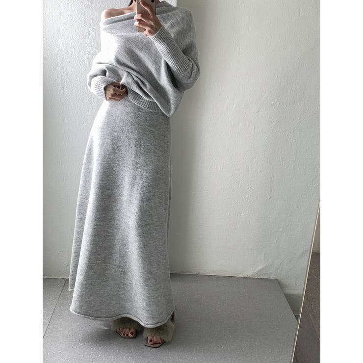 ニットオフショルダートップススカートセットアップ | Ulysses | 詳細画像4 