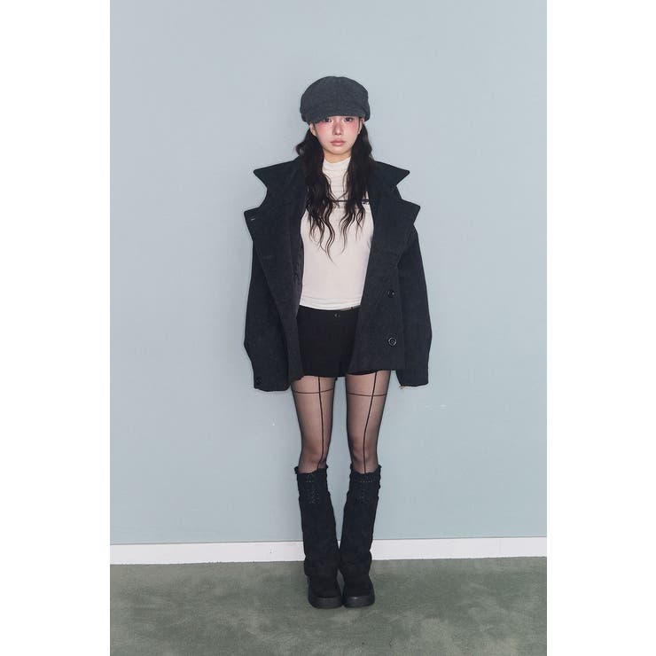 フード付きダブルブレストメルトンジャケット | Ulysses | 詳細画像7 