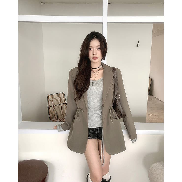 モカ | リボンスーツジャケット | Ulysses