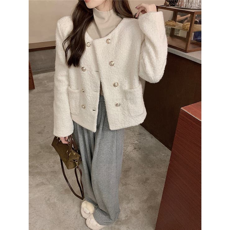 ノーカラーダブルブレストジャケット | Ulysses | 詳細画像4 