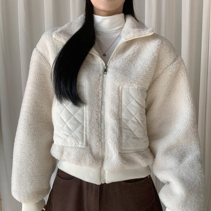 オフホワイト | ショートボアジャケット | Ulysses