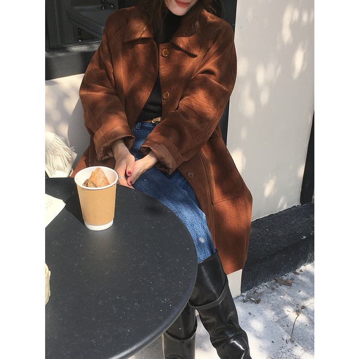 襟付きコーデュロイシングルブレストジャケット | Ulysses | 詳細画像1 