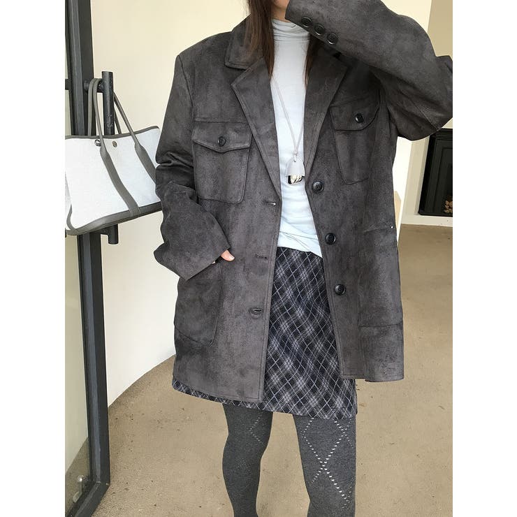 鹿の毛皮の綿毛スーツジャケット | Ulysses | 詳細画像1 