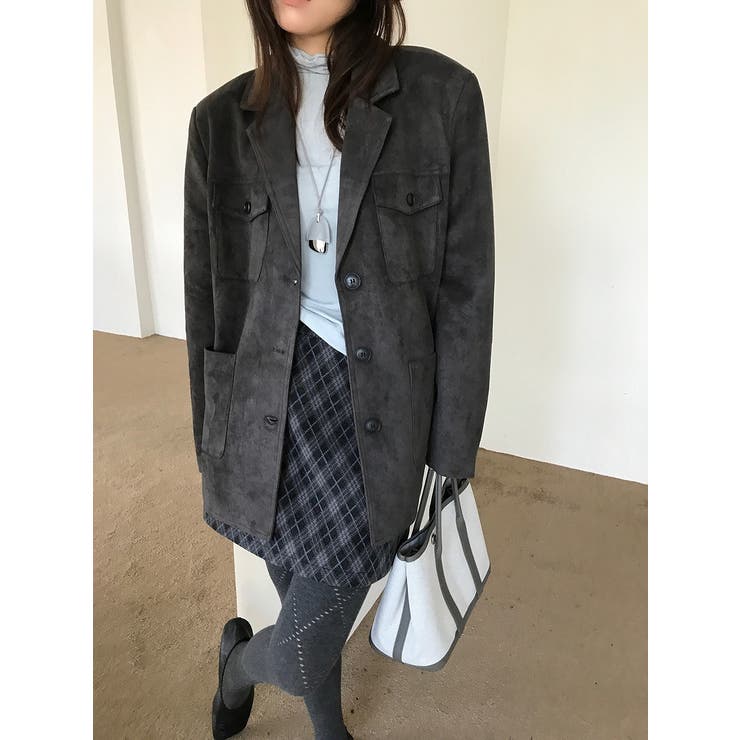 鹿の毛皮の綿毛スーツジャケット | Ulysses | 詳細画像2 