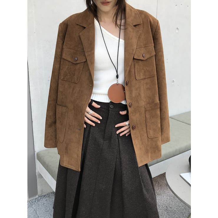 鹿の毛皮の綿毛スーツジャケット | Ulysses | 詳細画像8 