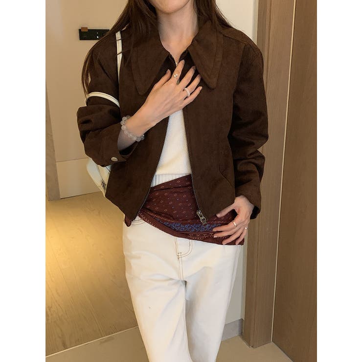 鹿の毛皮の綿毛ショートジャケット | Ulysses | 詳細画像5 