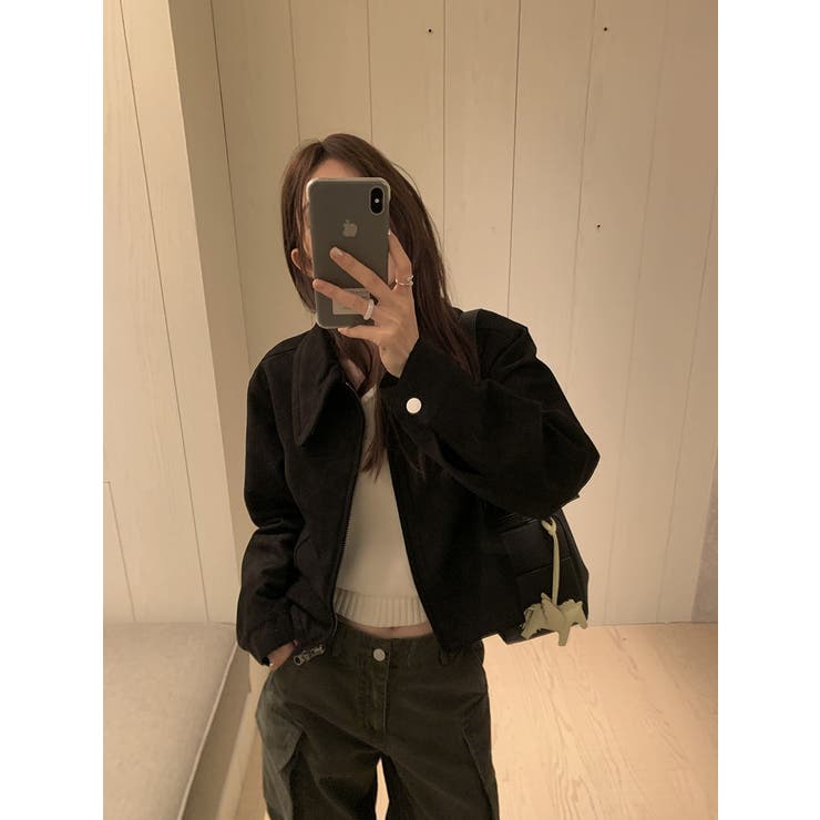 鹿の毛皮の綿毛ショートジャケット | Ulysses | 詳細画像11 