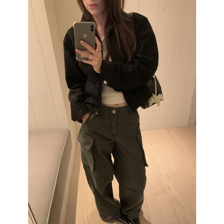 鹿の毛皮の綿毛ショートジャケット | Ulysses | 詳細画像12 