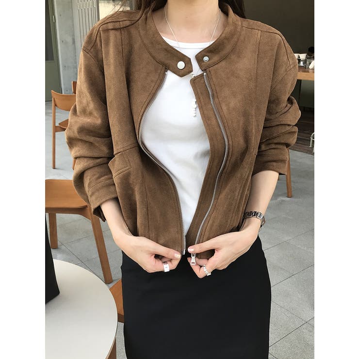 鹿の毛皮の綿毛ショートジャケット | Ulysses | 詳細画像1 