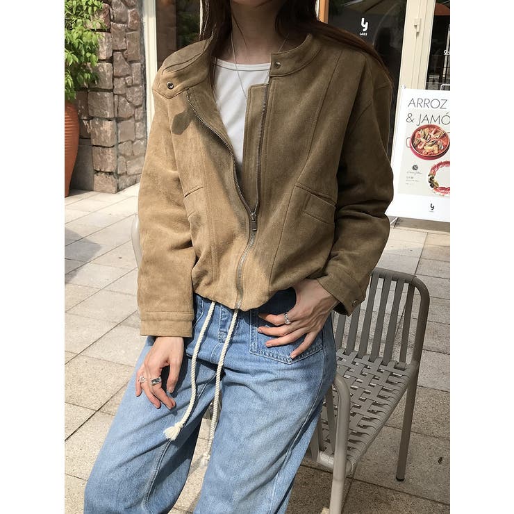 鹿の毛皮の綿毛ショートジャケット | Ulysses | 詳細画像7 