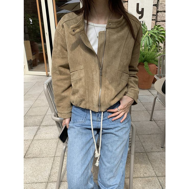 鹿の毛皮の綿毛ショートジャケット | Ulysses | 詳細画像8 