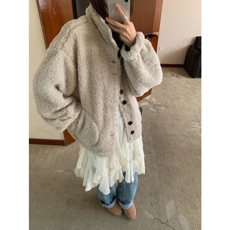 リバーシブルボアジャケット | Ulysses | 詳細画像6 