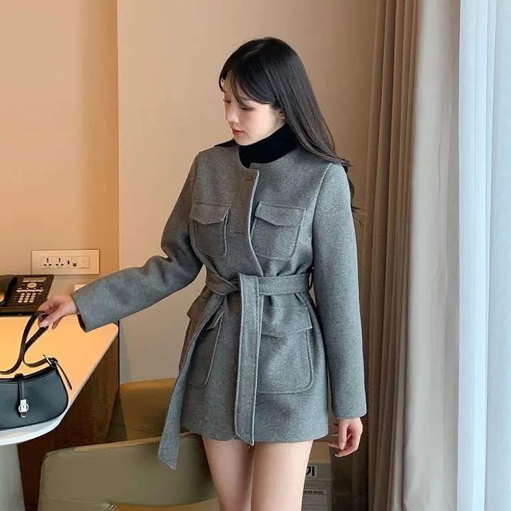 リボンシングルブレストメルトンジャケット | Ulysses | 詳細画像6 