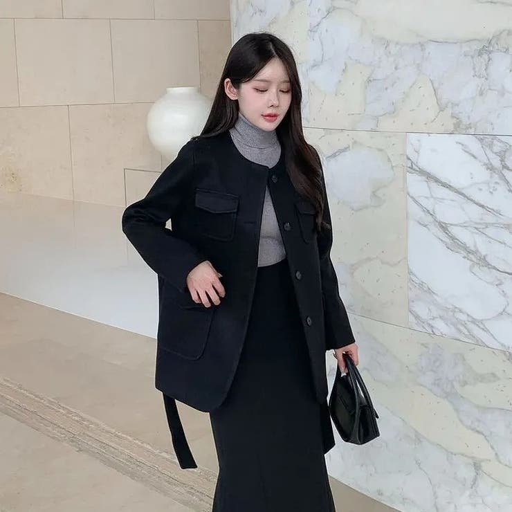 リボンシングルブレストメルトンジャケット | Ulysses | 詳細画像9 