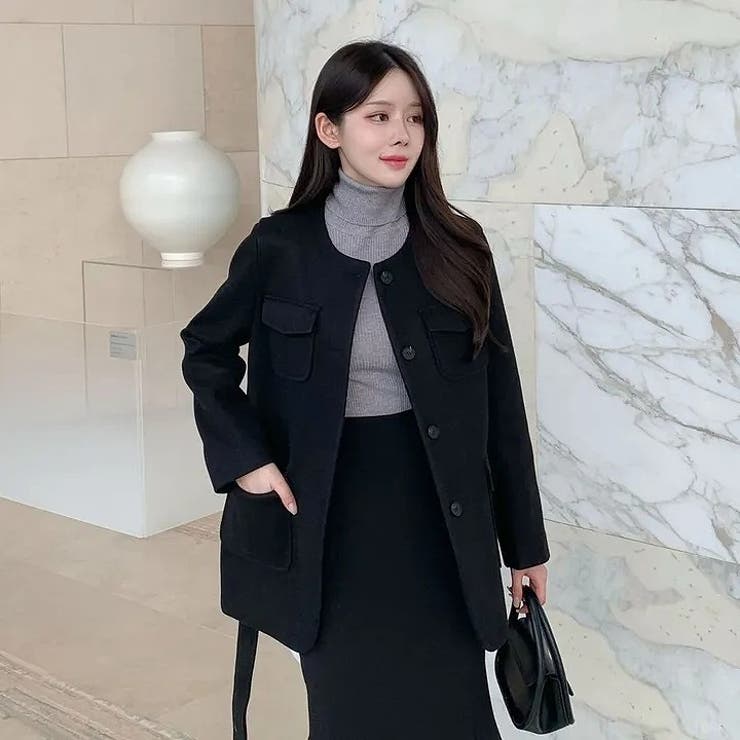 リボンシングルブレストメルトンジャケット | Ulysses | 詳細画像10 