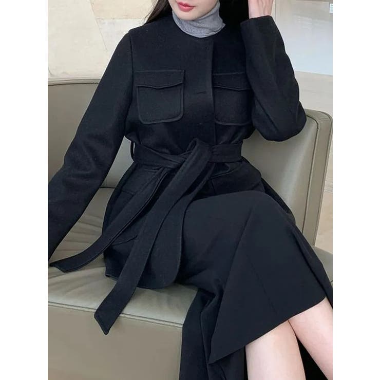 リボンシングルブレストメルトンジャケット | Ulysses | 詳細画像12 