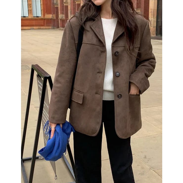 鹿の毛皮の綿毛スーツジャケット | Ulysses | 詳細画像1 