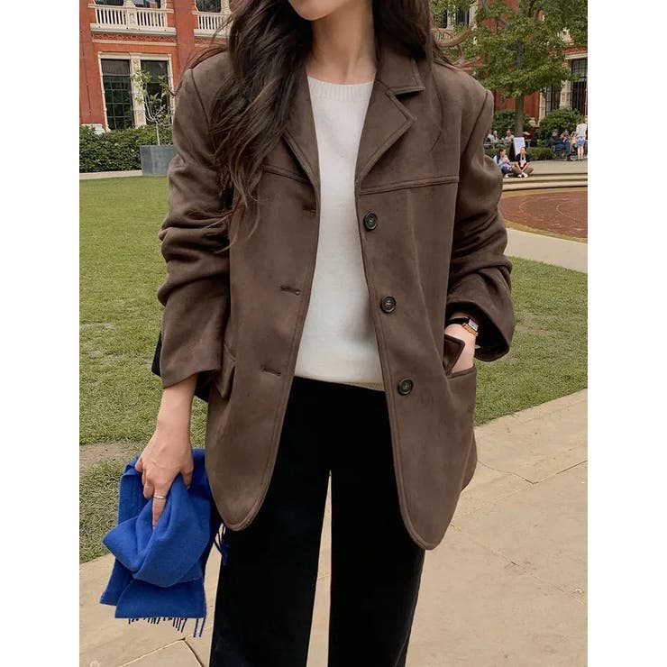 鹿の毛皮の綿毛スーツジャケット | Ulysses | 詳細画像4 