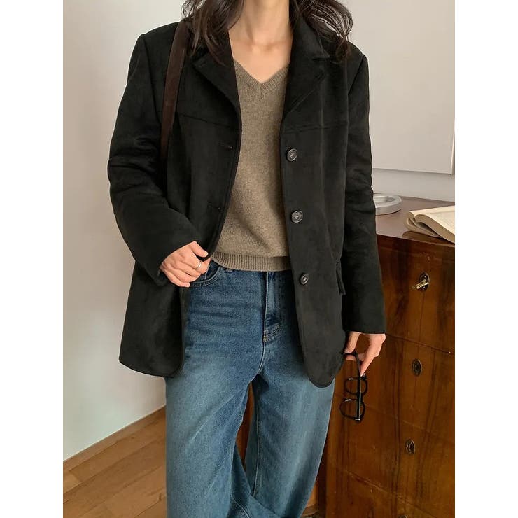 鹿の毛皮の綿毛スーツジャケット | Ulysses | 詳細画像6 