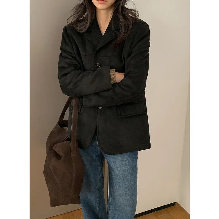 鹿の毛皮の綿毛スーツジャケット | Ulysses | 詳細画像7 