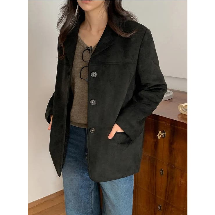 鹿の毛皮の綿毛スーツジャケット | Ulysses | 詳細画像8 