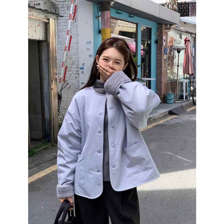 ライトブルー | クルーネックシングルブレストジャケット | Ulysses