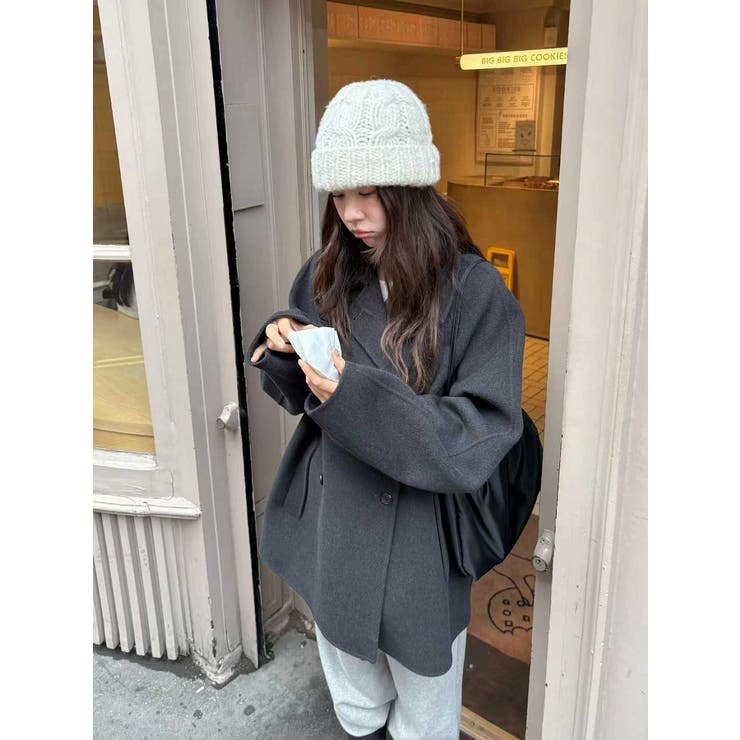 襟付きダブルブレストメルトンジャケット | Ulysses | 詳細画像3 