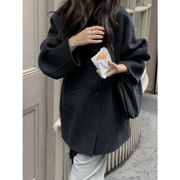 襟付きダブルブレストメルトンジャケット | Ulysses | 詳細画像5 