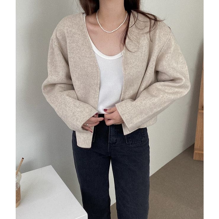 ショートVネックメルトンジャケット | Ulysses | 詳細画像7 