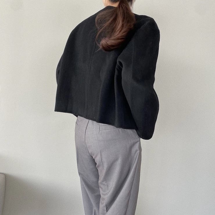 ショートVネックメルトンジャケット | Ulysses | 詳細画像12 