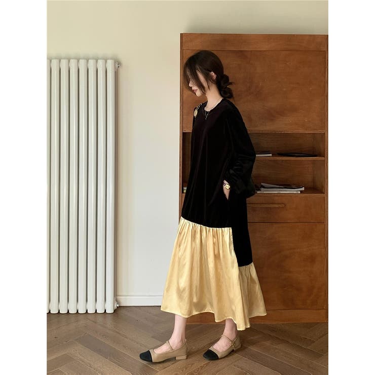 切り替えベルベットワンピース | Ulysses | 詳細画像5 