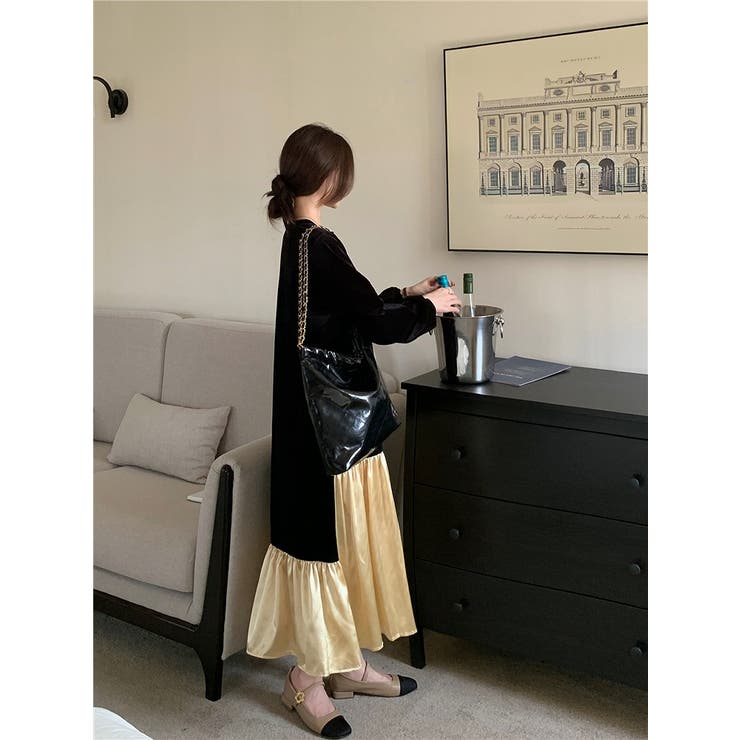 切り替えベルベットワンピース | Ulysses | 詳細画像6 