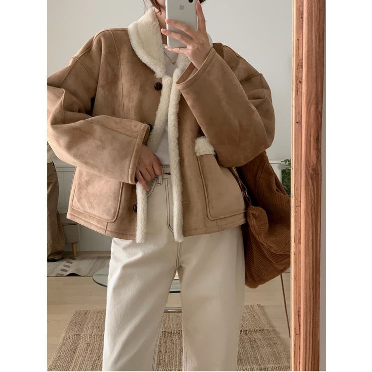 リバーシブルフェイクムートンジャケット | Ulysses | 詳細画像4 