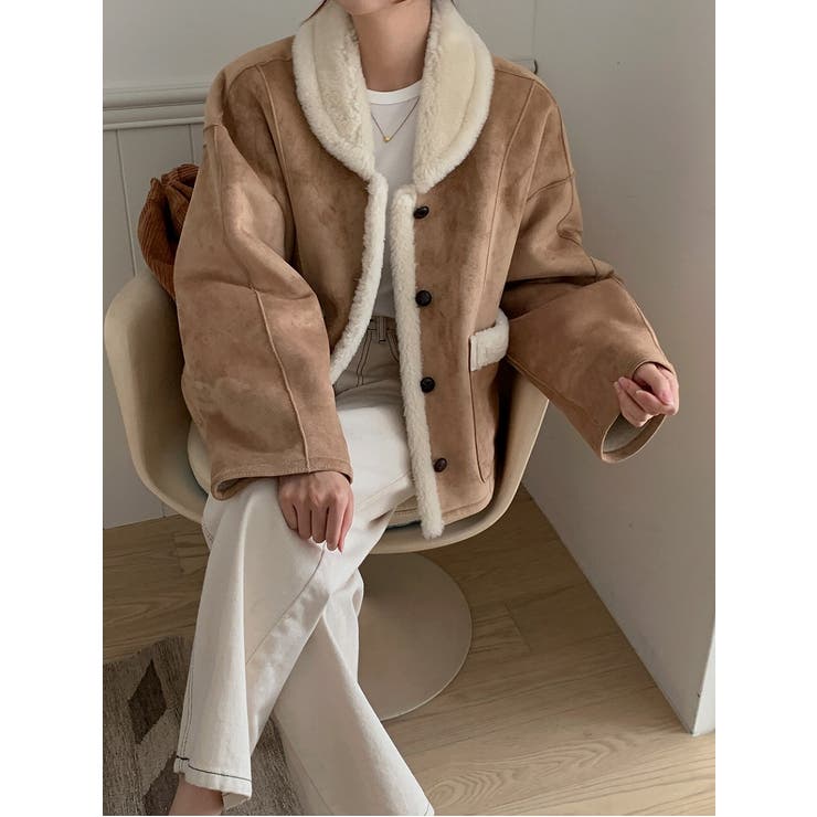 リバーシブルフェイクムートンジャケット | Ulysses | 詳細画像6 