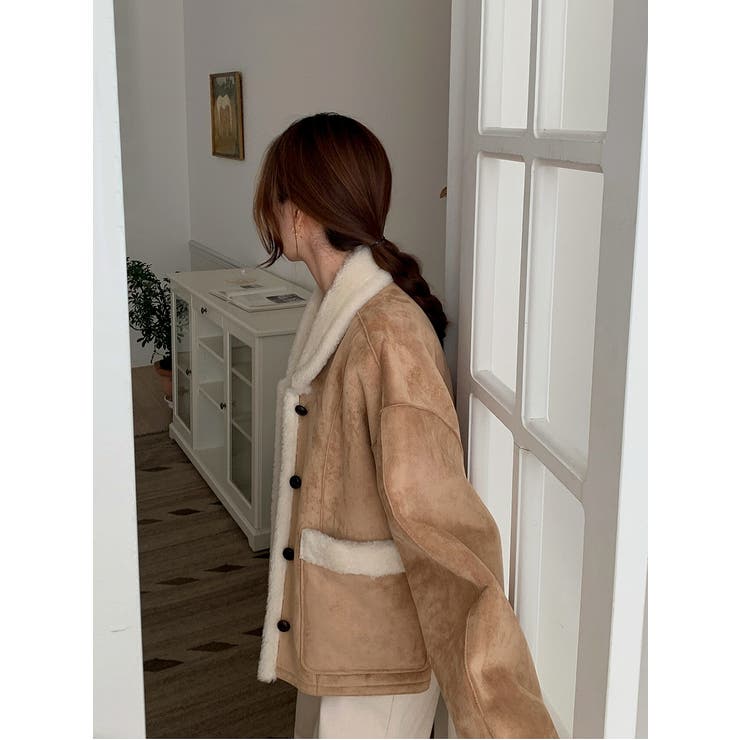 リバーシブルフェイクムートンジャケット | Ulysses | 詳細画像7 