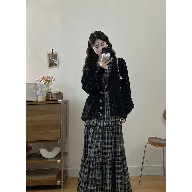 チェック柄キャミソールワンピース | Ulysses | 詳細画像4 