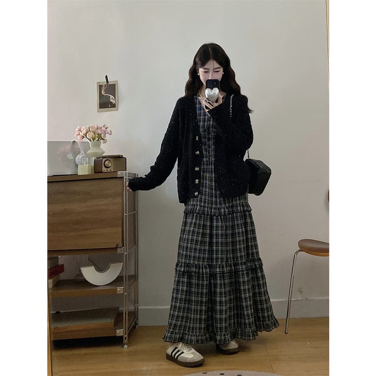 チェック柄キャミソールワンピース | Ulysses | 詳細画像6 