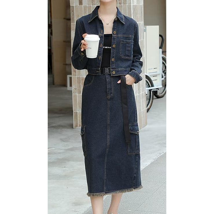 デニムショートトップススカートセットアップ | Ulysses | 詳細画像4 