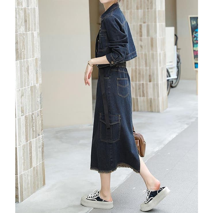 デニムショートトップススカートセットアップ | Ulysses | 詳細画像6 