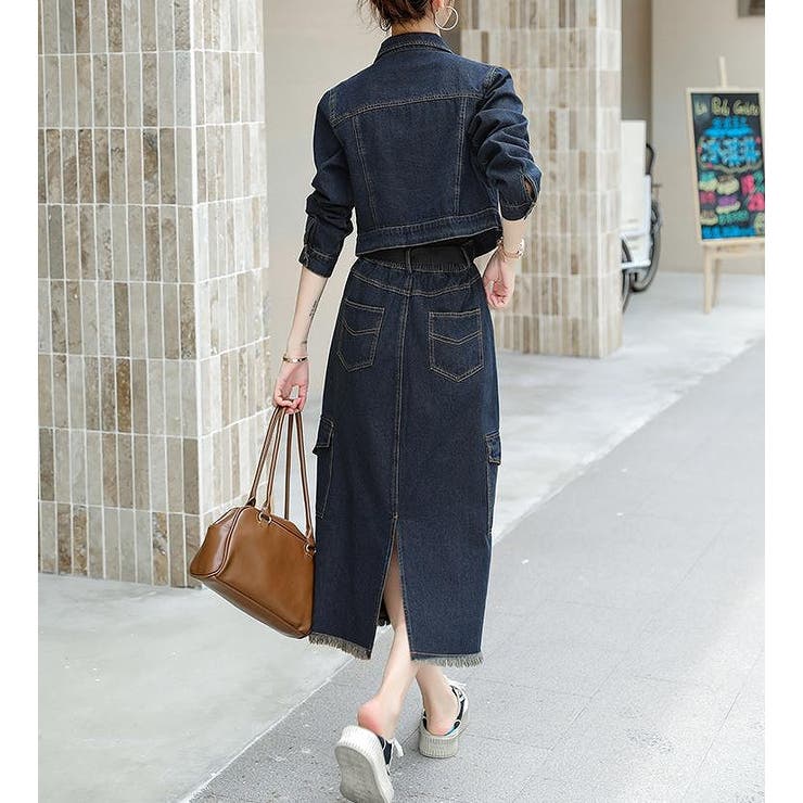 デニムショートトップススカートセットアップ | Ulysses | 詳細画像7 