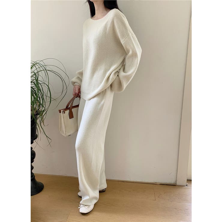 ニットトップスワイドパンツセットアップ | Ulysses | 詳細画像1 